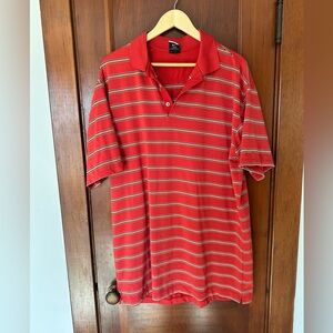 Red striped polo